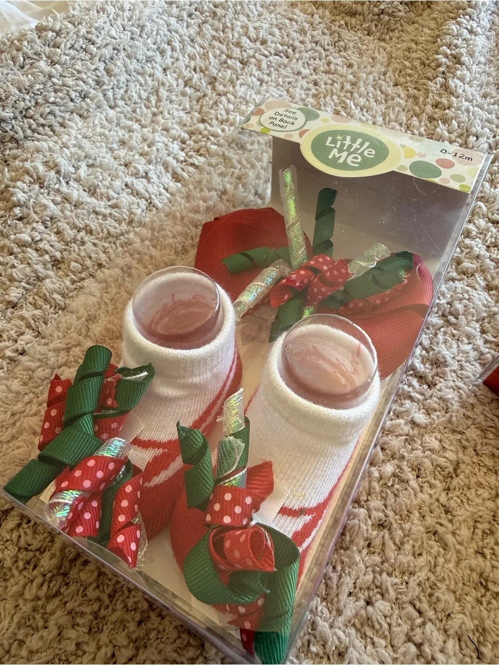 2 pk festive socks and headband set